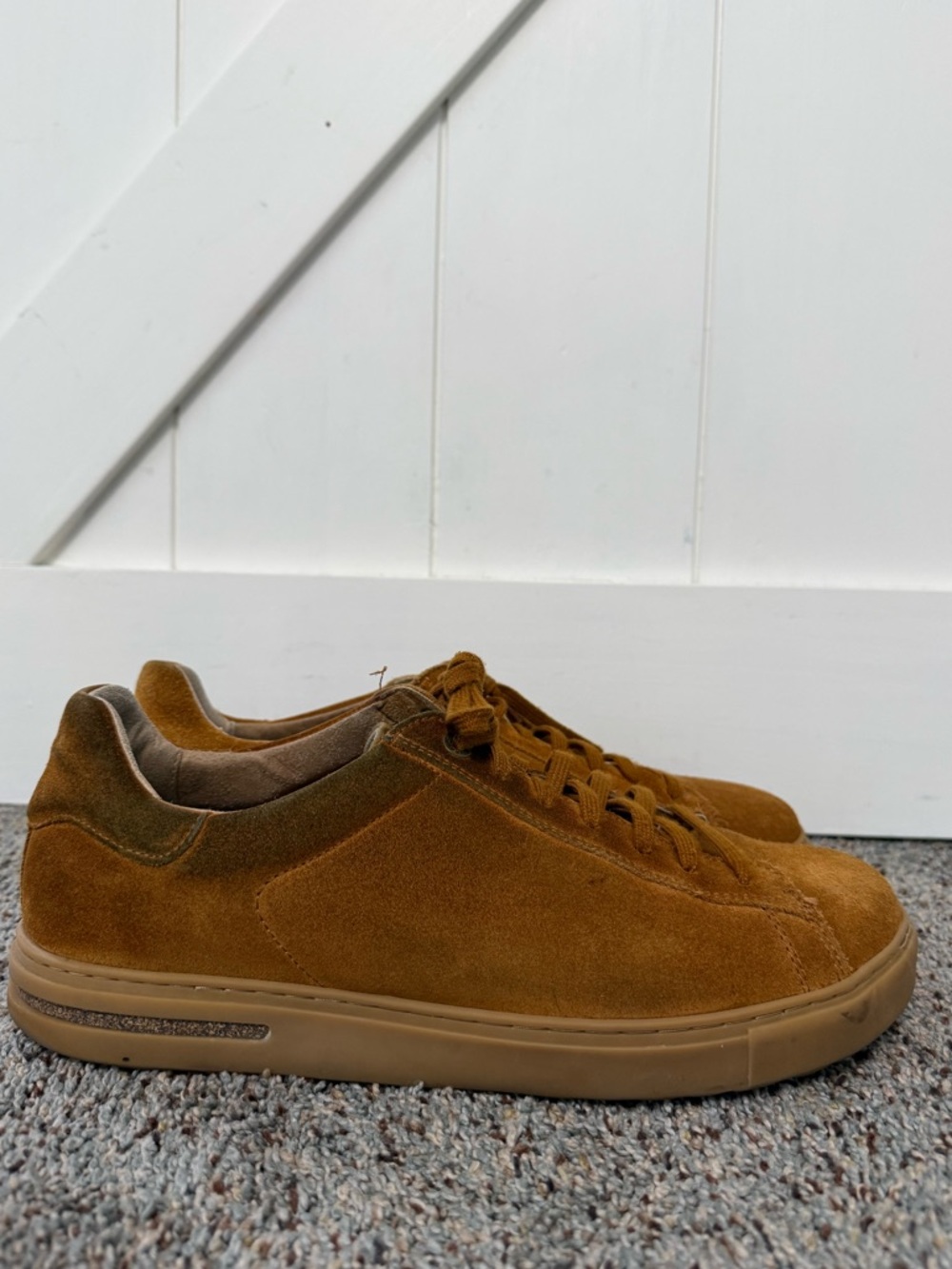 Birkenstock Bend Low Suede Leather Sneakers Mens Size 11 in Brown